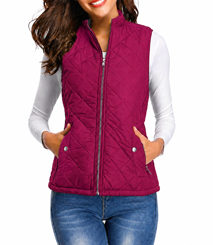Raven | Women's Quilted Zip Front Vest