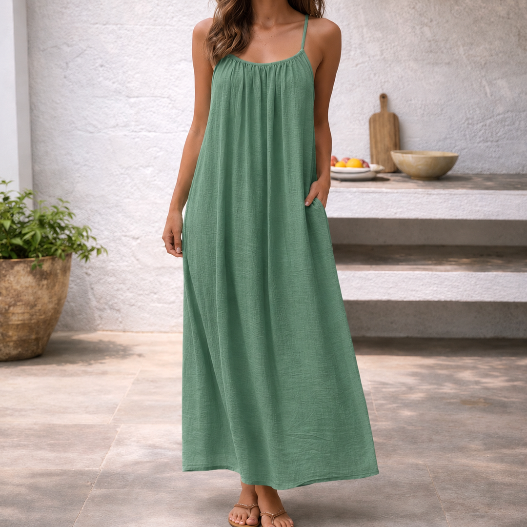 Lyra | Women's Backless Maxi Dress Spaghetti Strap Casual Summer Dress