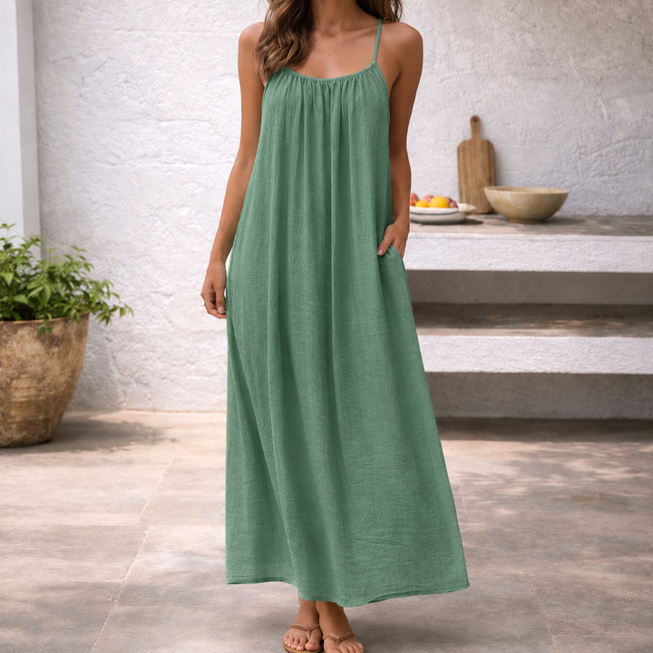 Lyra | Women's Backless Maxi Dress Spaghetti Strap Casual Summer Dress