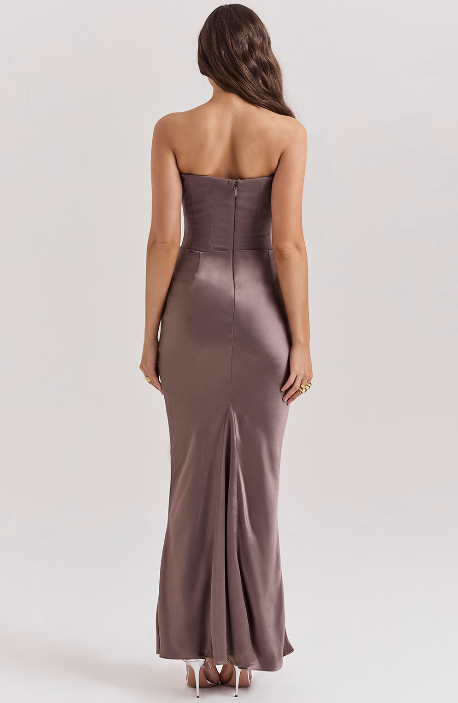 Hera | Elegant Retro Solid Color Strapless Party Dress
