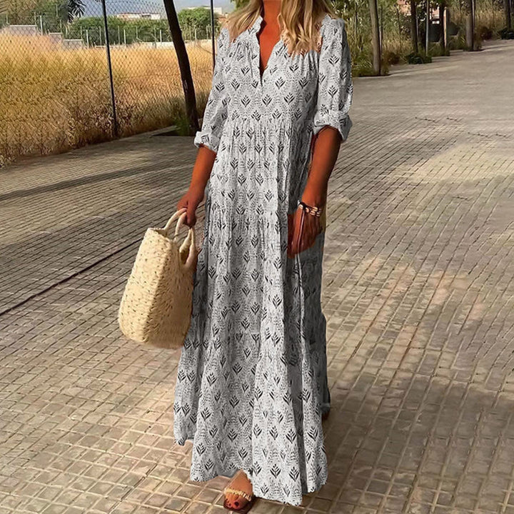 Alexa | Elegant Flowy Boho Maxi Dress