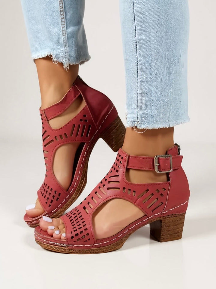 Mara | Cutout Heel Sandals