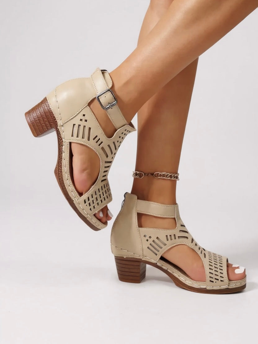 Mara | Cutout Heel Sandals