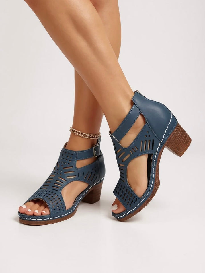 Mara | Cutout Heel Sandals