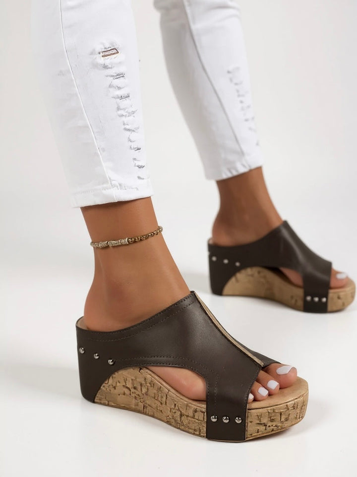 Sasha | Wedge Slide Sandals