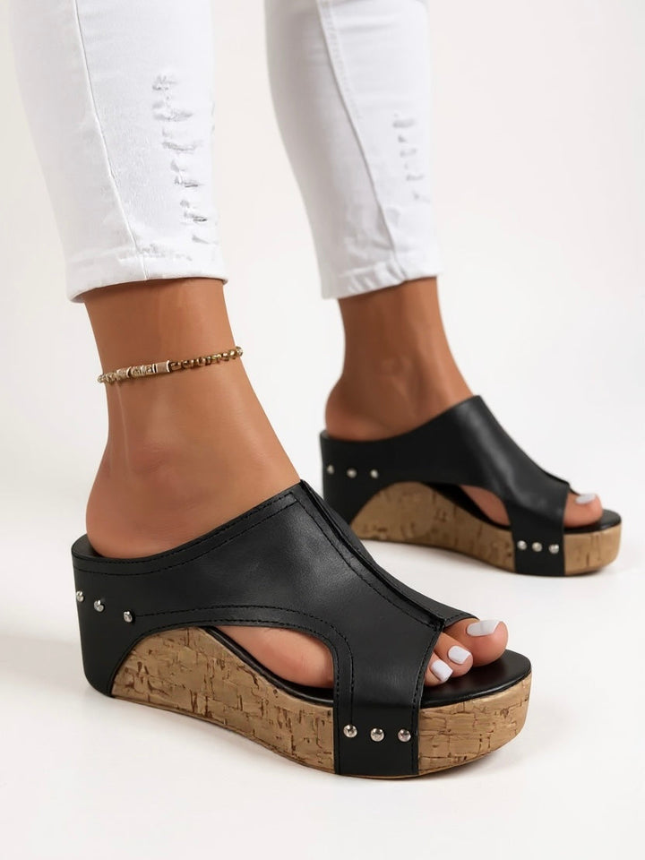 Sasha | Wedge Slide Sandals