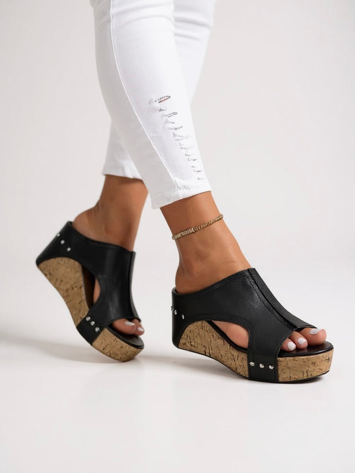 Sasha | Wedge Slide Sandals