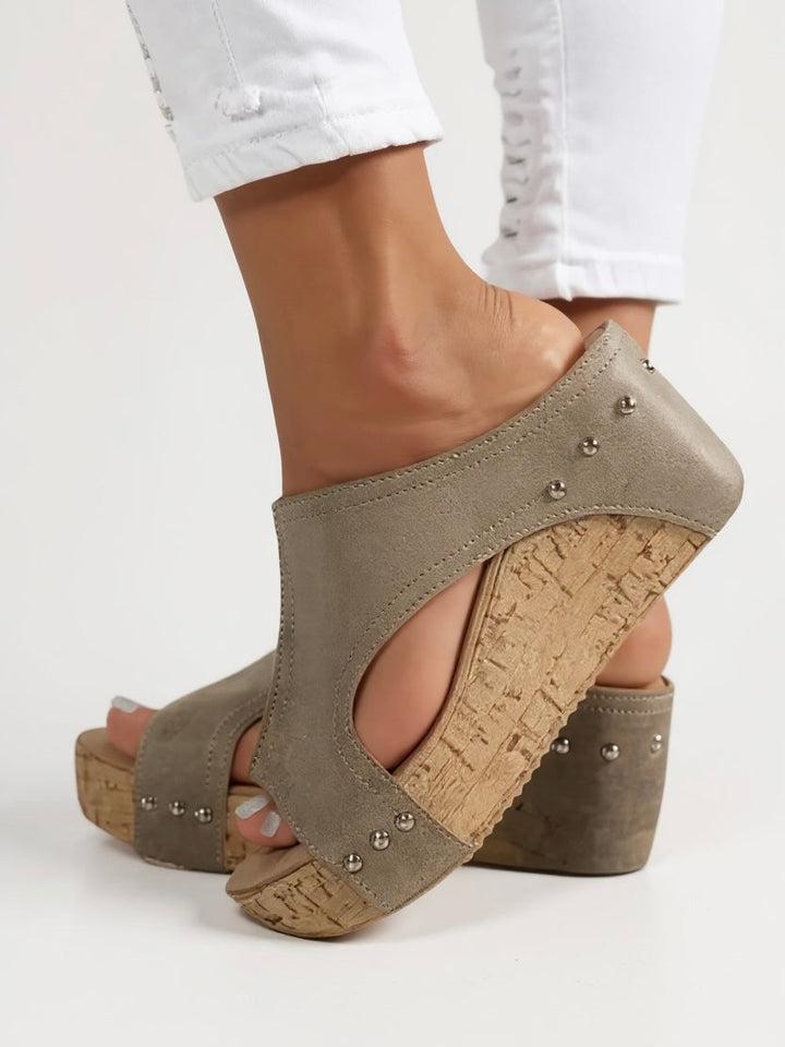 Sasha | Wedge Slide Sandals