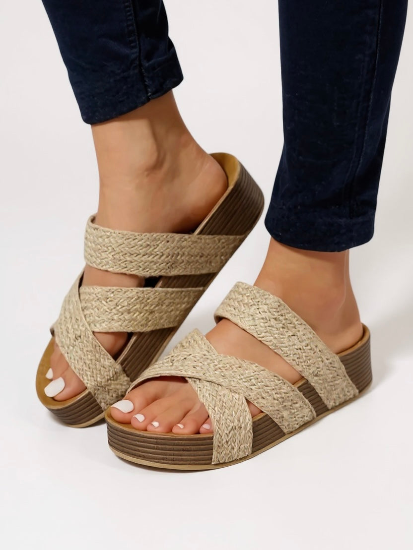 Kaia | Braided Platform Sandals