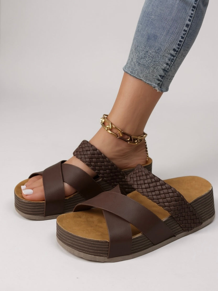 Kaia | Braided Platform Sandals