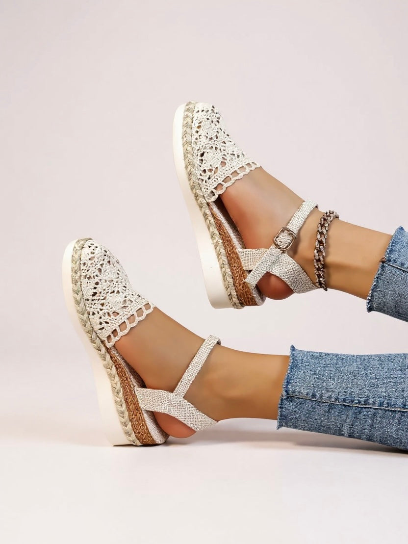Lyra | Crochet Platform Sandals