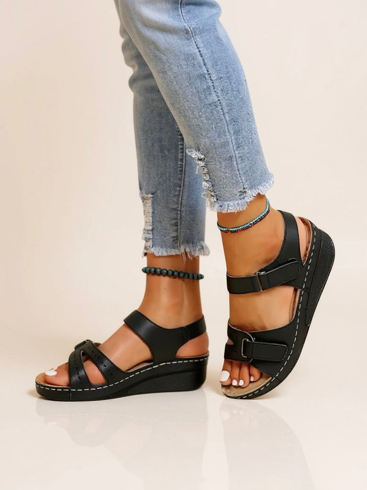 Terra | Adjustable Wedge Sandals