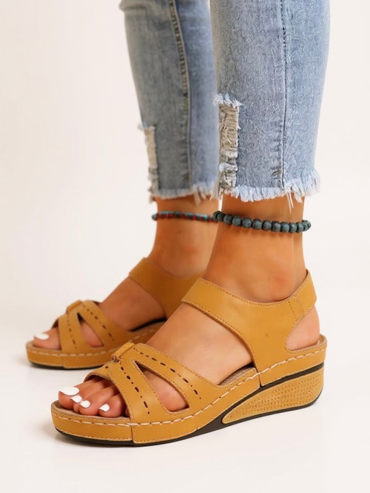 Terra | Adjustable Wedge Sandals