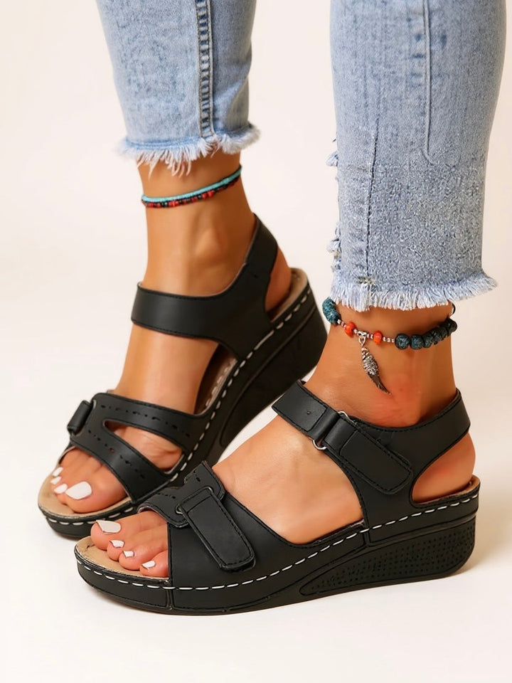 Terra | Adjustable Wedge Sandals