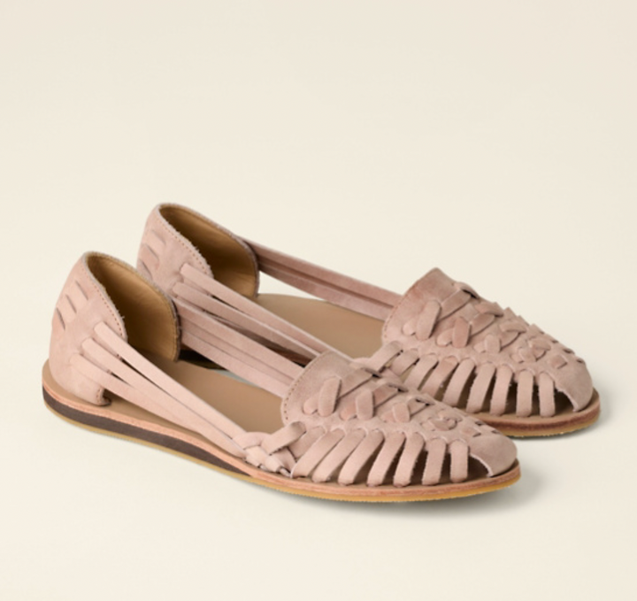 Olivia | Women's Closed-Toe Slip-On Sandals with Woven Detailing and Flat Sole
