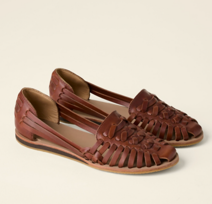 Olivia | Women's Closed-Toe Slip-On Sandals with Woven Detailing and Flat Sole