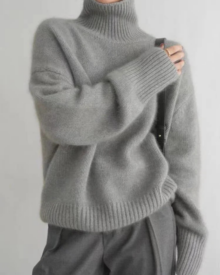 Tamara | Women's Oversized Turtleneck Long Sleeve Sweater