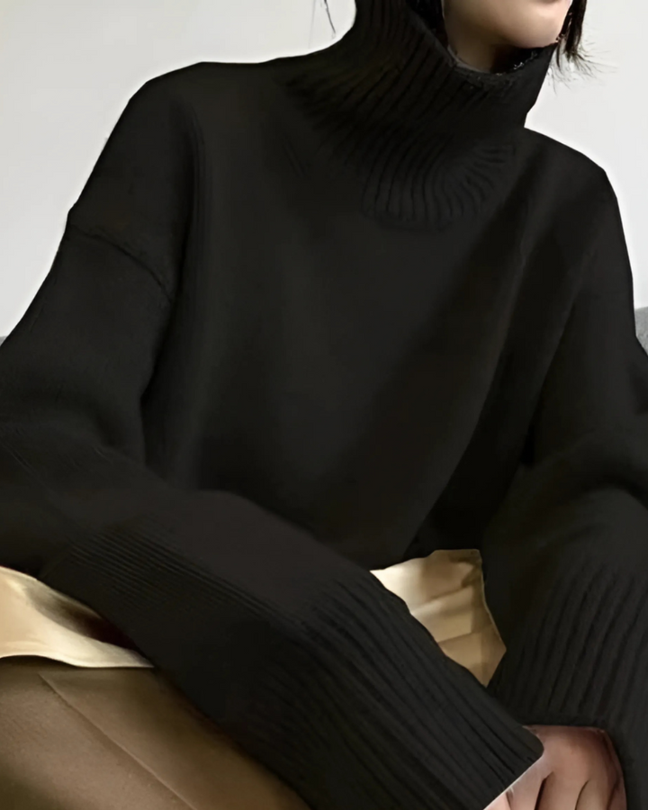 Tamara | Women's Oversized Turtleneck Long Sleeve Sweater