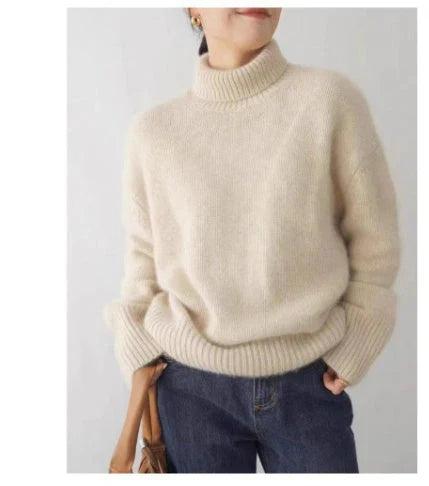 Tamara | Women's Oversized Turtleneck Long Sleeve Sweater