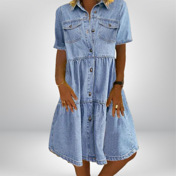 Yara™ | Boho Denim Dress