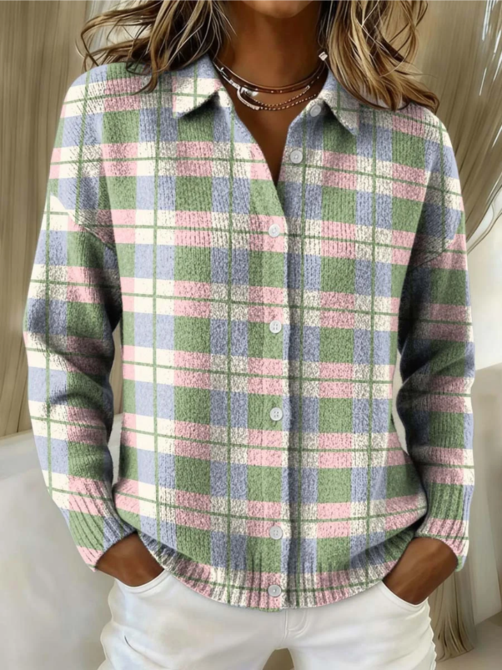 Colvara | Women's Flannel Button-Up Shirt