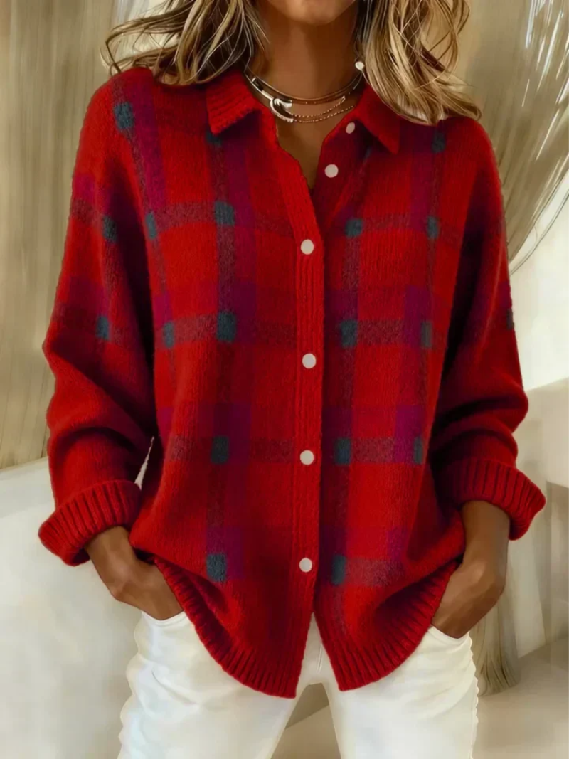 Colvara | Women's Flannel Button-Up Shirt