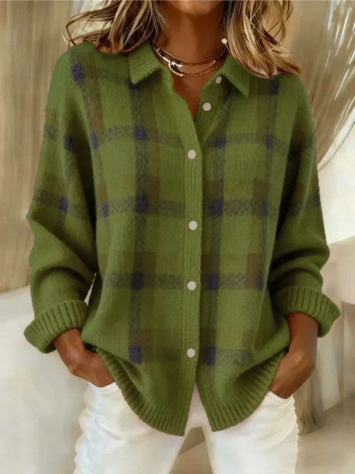 Colvara | Women's Flannel Button-Up Shirt
