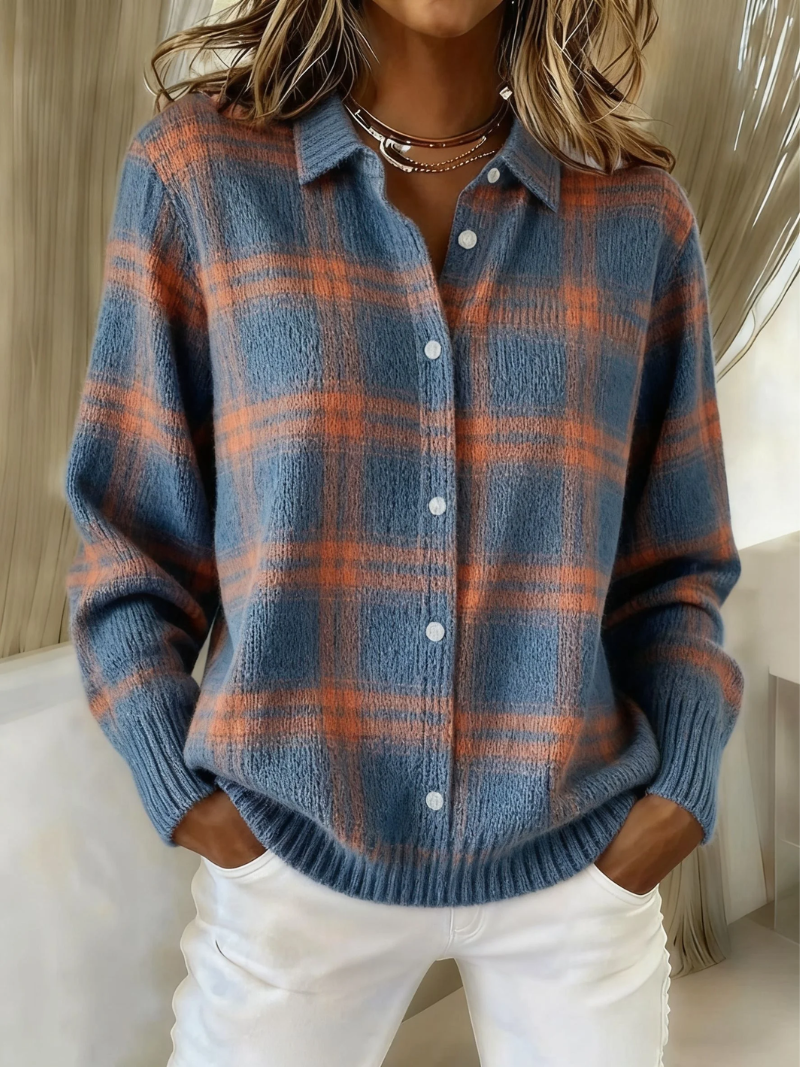 Colvara | Women's Flannel Button-Up Shirt