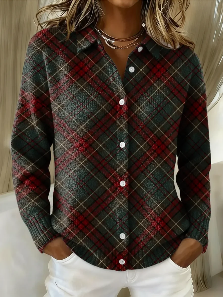 Colvara | Women's Flannel Button-Up Shirt