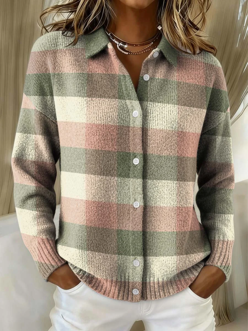 Colvara | Women's Flannel Button-Up Shirt