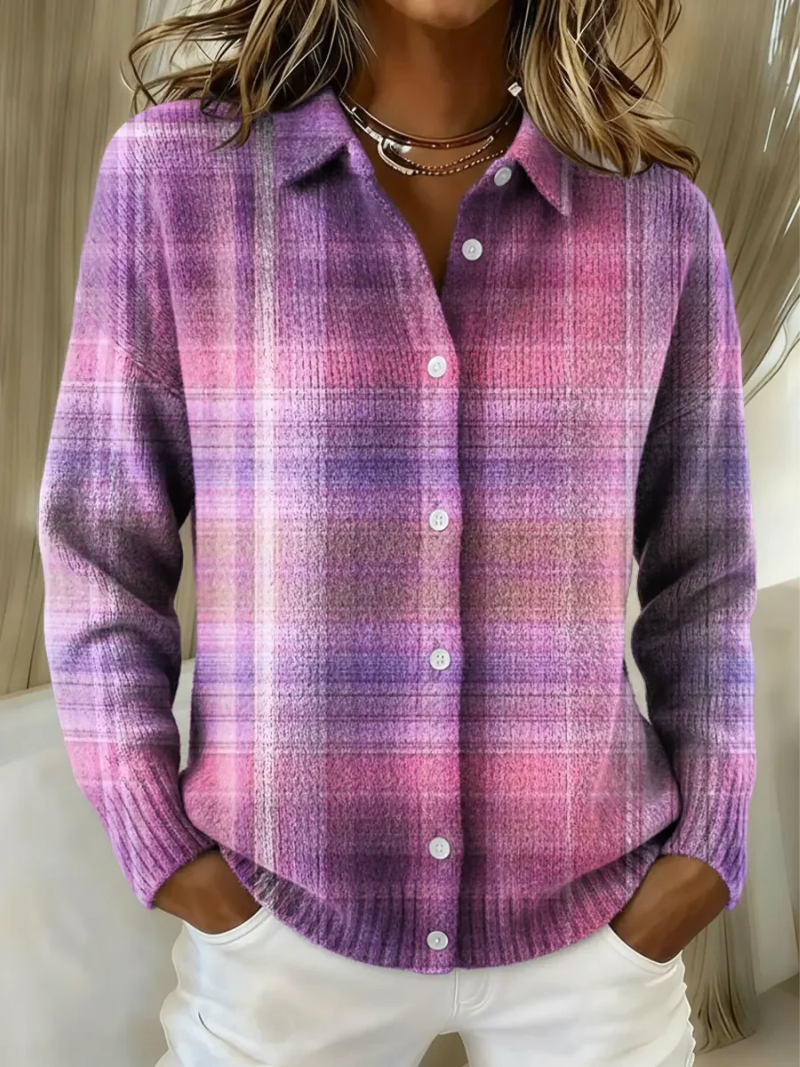 Colvara | Women's Flannel Button-Up Shirt