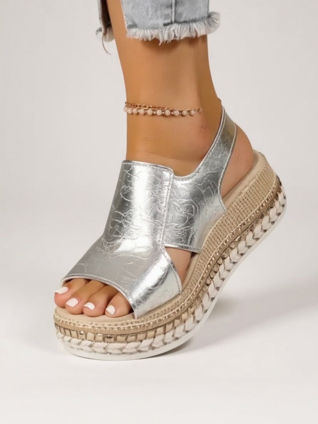 Livia | Metallic Platform Sandals
