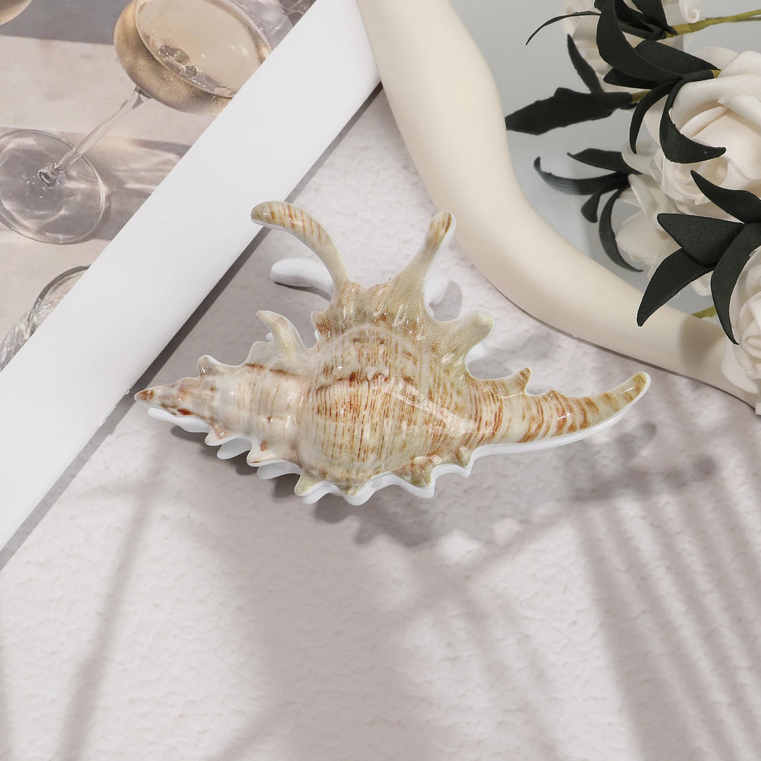 AWAYTR™ | Ocean Conch Hair Claw Clips for Women Shell Crab Hair Clip shell Catcher Ins Fairy Summer Sea Y2K Hair Accessries