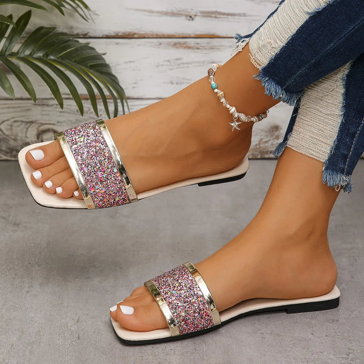 Glitter Charm Sandals