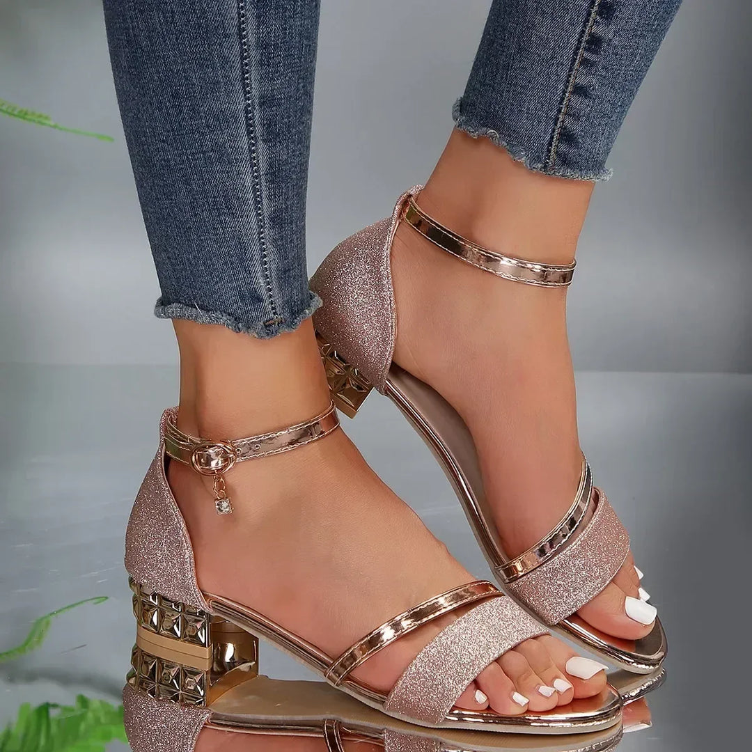 Camille™ | Gold Chain Orthopedic Sandals
