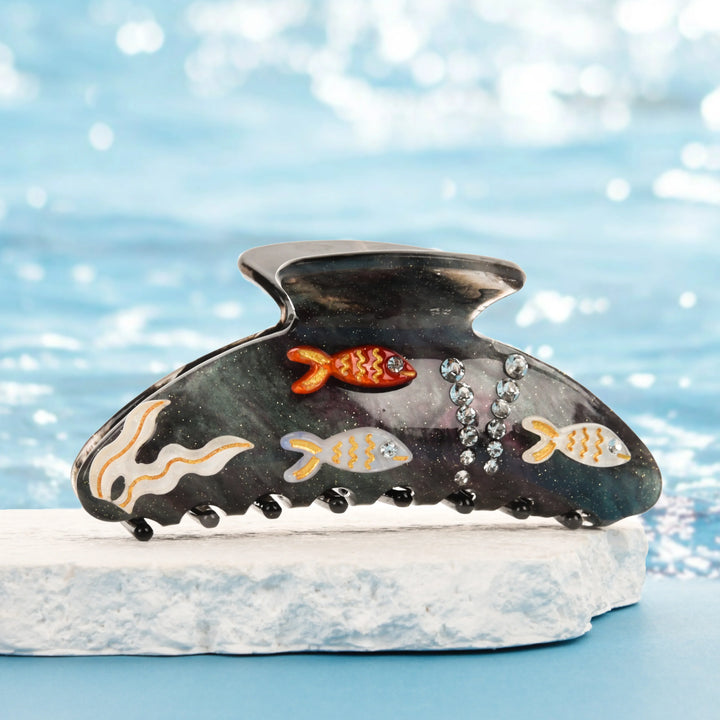 Marlee™ | Beach Starfish Series Collection Hair Claw Colorful Fish Seaweed Starfish Crab Hair Clip Shark Clip for Woman Hair Accessory