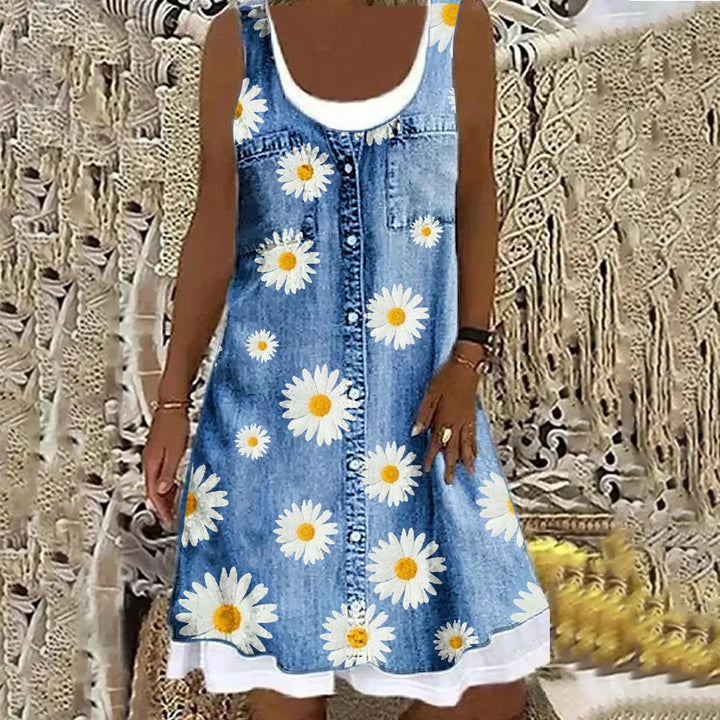 Valencia™ | Soft and Elegant Denim Dress