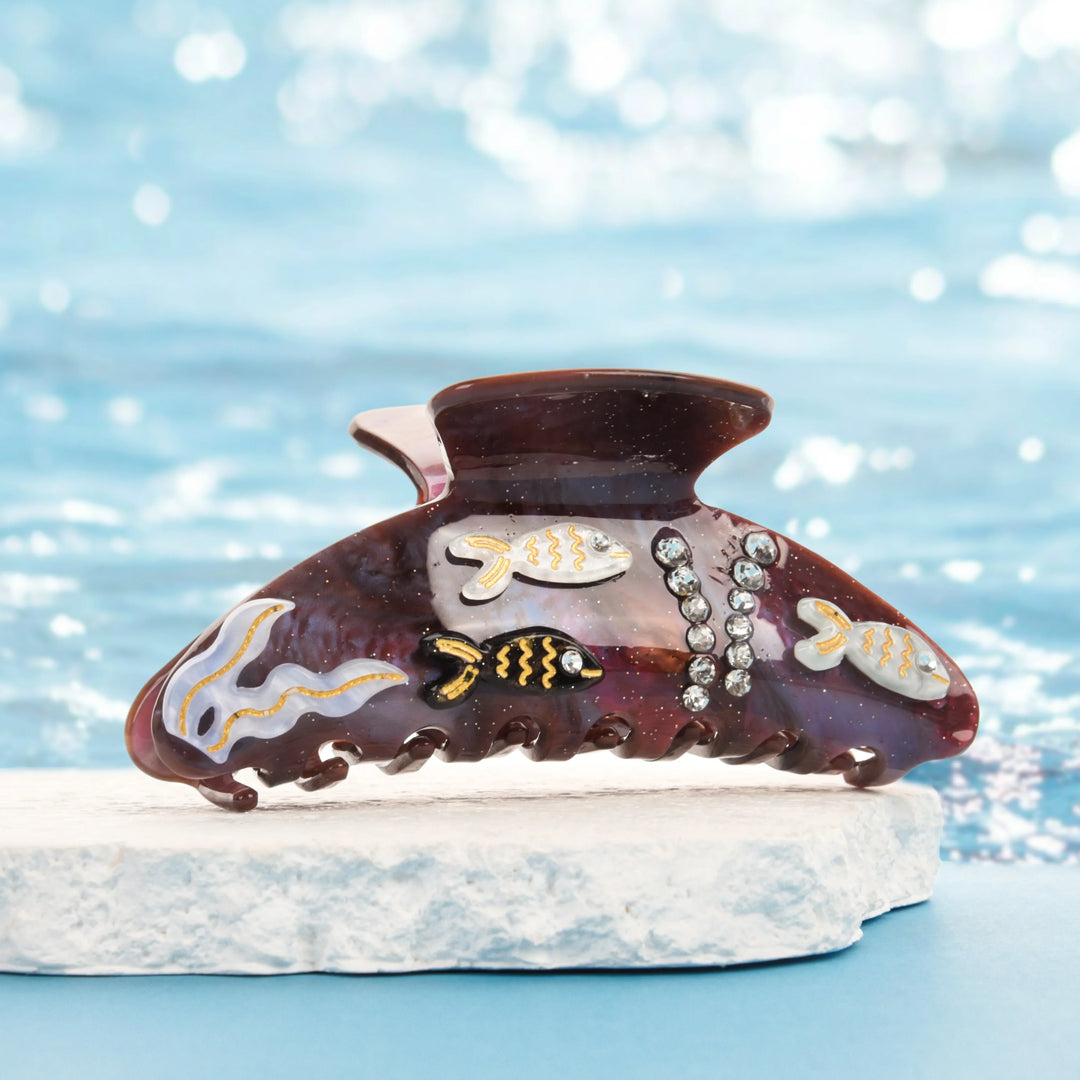 Marlee™ | Beach Starfish Series Collection Hair Claw Colorful Fish Seaweed Starfish Crab Hair Clip Shark Clip for Woman Hair Accessory