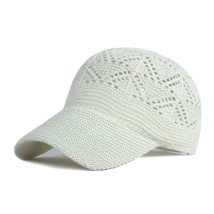 Tess™ | Summer Women Hollow Baseball Cap Breathable Knitting Caps Holiday Mesh Hats Adjustable Cap Sun Hat Gorras