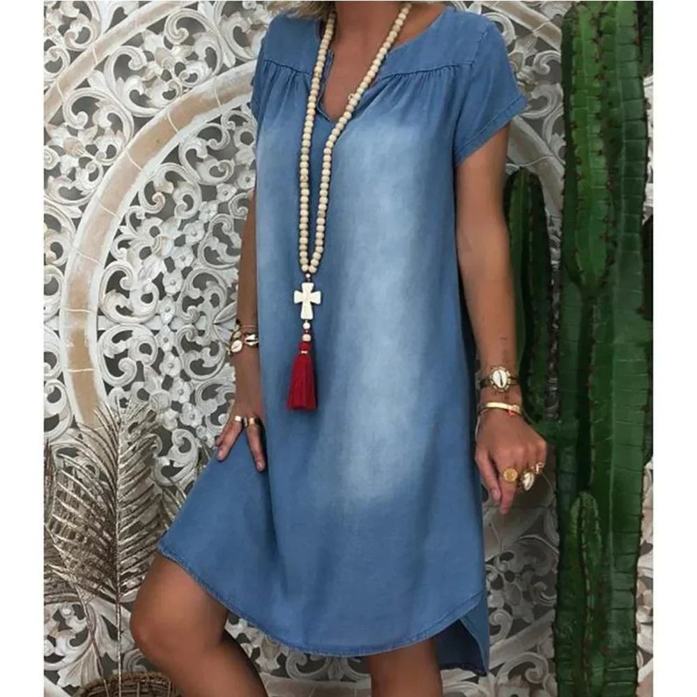 Yasmin™ | Relaxed Denim Summer Dress