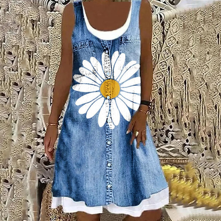 Valencia™ | Soft and Elegant Denim Dress