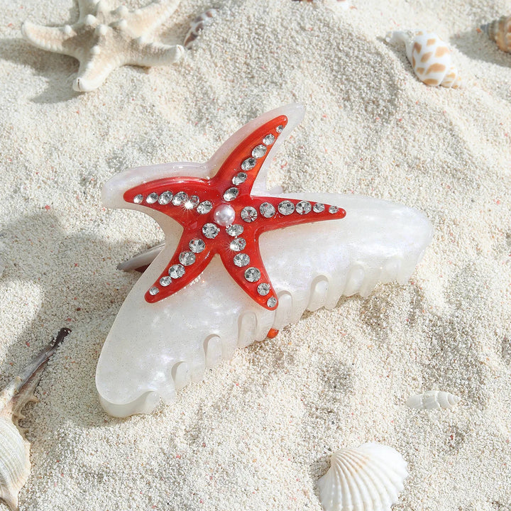 Marlee™ | Beach Starfish Series Collection Hair Claw Colorful Fish Seaweed Starfish Crab Hair Clip Shark Clip for Woman Hair Accessory