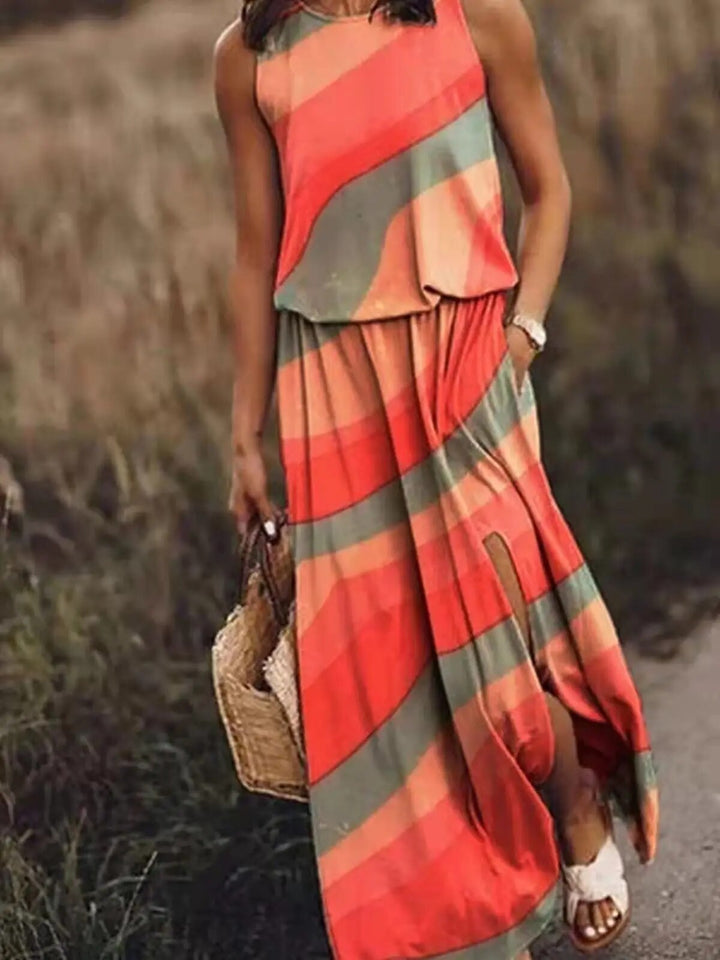 Iris | Women's Floral Two-Piece Crop Top & Maxi Skirt Set
