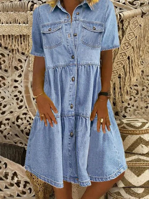 Yara™ | Boho Denim Dress