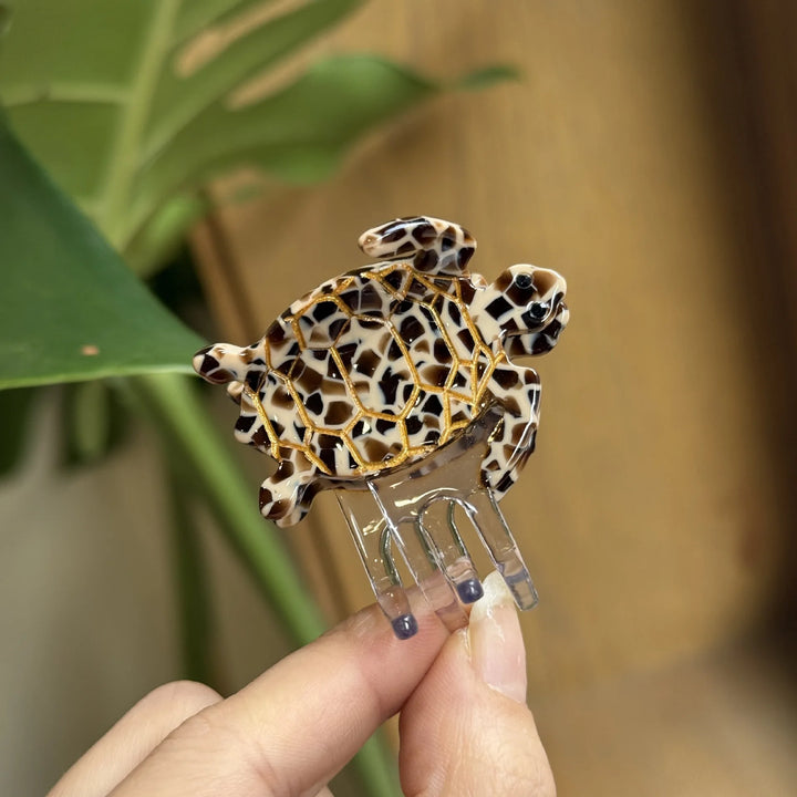 Alira™ | New Cute Cartoon Ocean Mermaid Tortoise Hair Claw Clips Sea Turtle Acetate Shark Hairpin For Women Hair Accessories