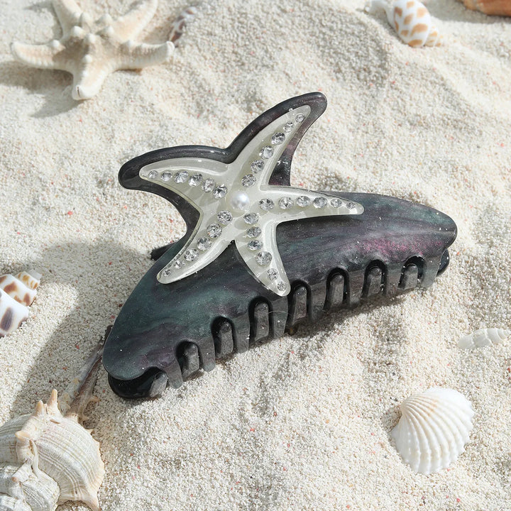 Marlee™ | Beach Starfish Series Collection Hair Claw Colorful Fish Seaweed Starfish Crab Hair Clip Shark Clip for Woman Hair Accessory