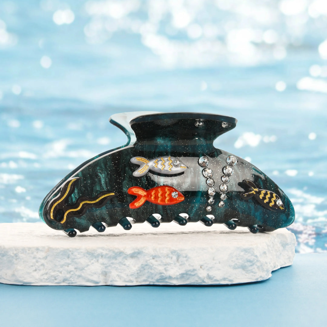 Marlee™ | Beach Starfish Series Collection Hair Claw Colorful Fish Seaweed Starfish Crab Hair Clip Shark Clip for Woman Hair Accessory