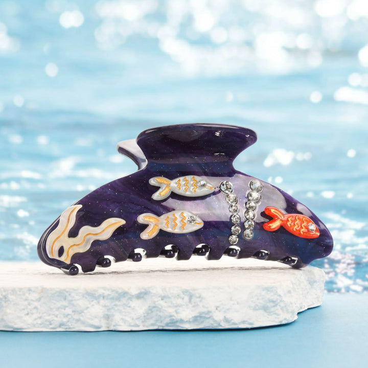 Marlee™ | Beach Starfish Series Collection Hair Claw Colorful Fish Seaweed Starfish Crab Hair Clip Shark Clip for Woman Hair Accessory