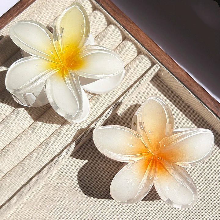 Nara™ | 1/2/3 Pcs Hawaiian Gradient Flower Hair Claw Clip Women Fashion Large Hair Clip Girls Hairpin Barrettes Bohemia Hair Accessories