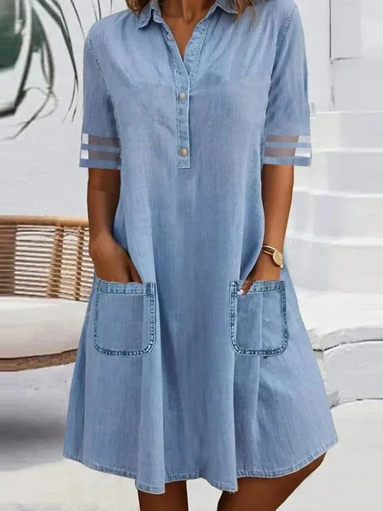 Amara™ | Denim Lightweight Dress
